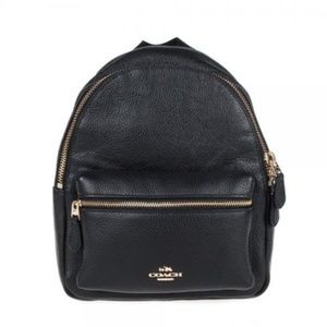 COACH BLACK LEATHER BACKPACK *BRAND NEW TAG ON*